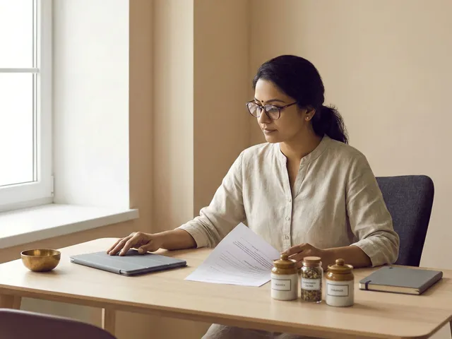 Ayurvedic care planning with notes and discussion for hormonal balance